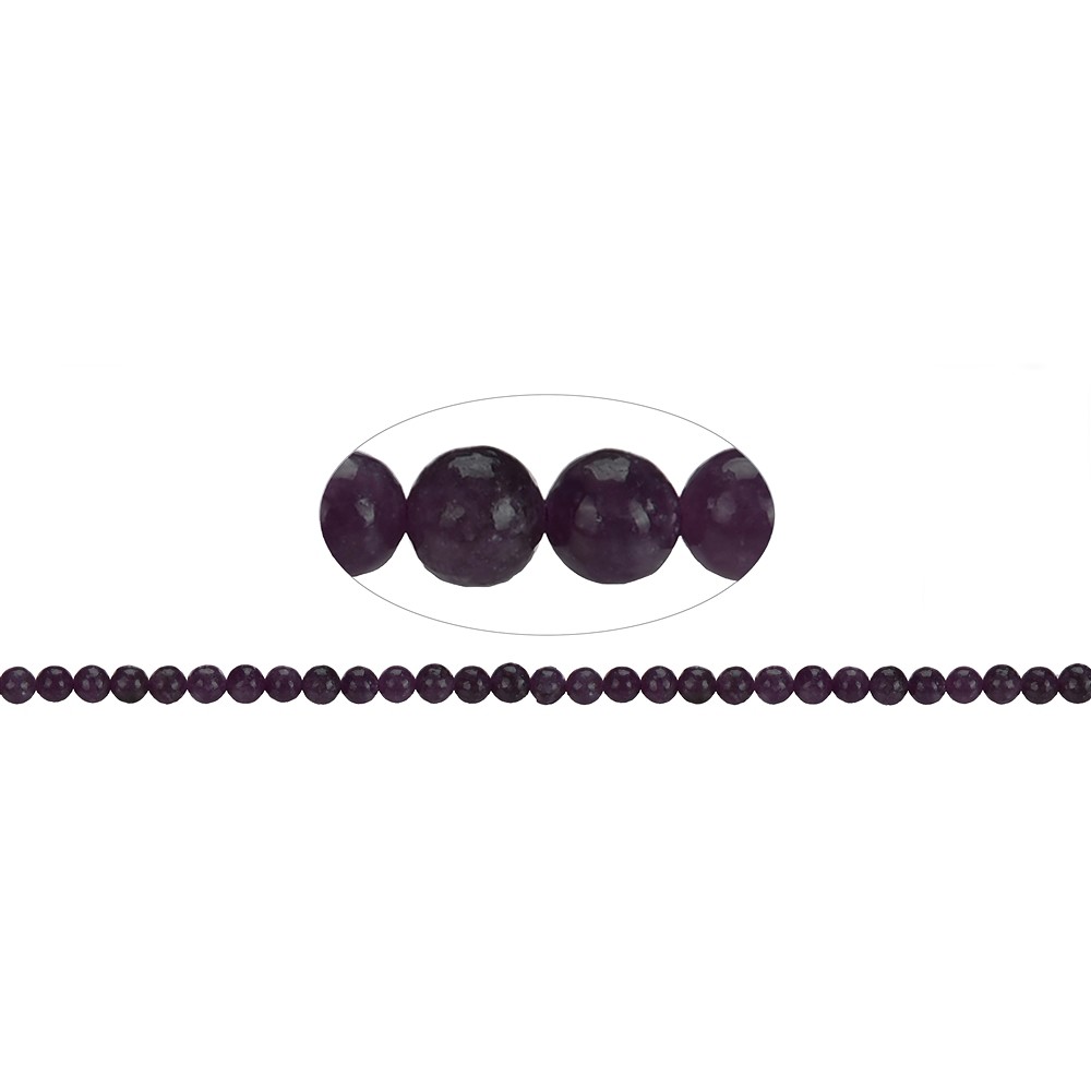 Filo di perle, Lepidolite (stab.) scura, 06mm | Marco Schreier