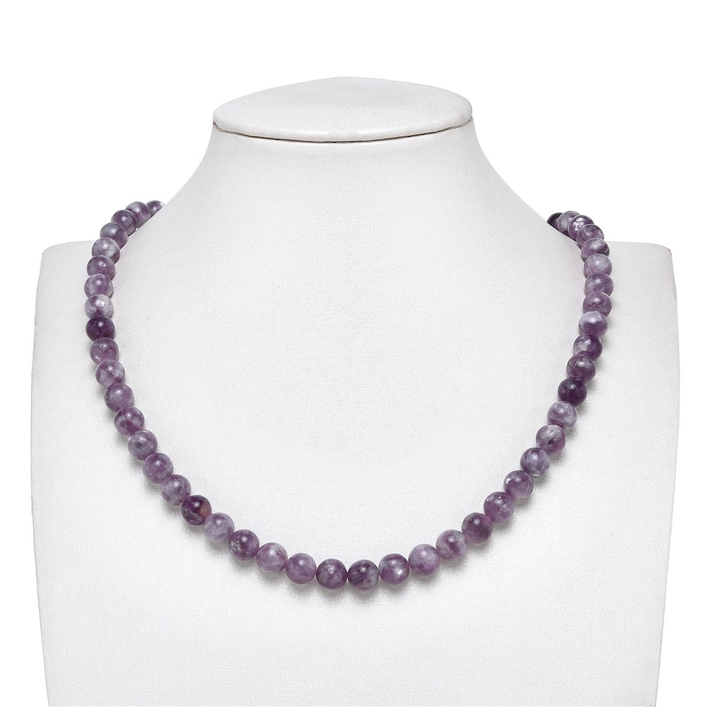 Strang Kugeln, Lepidolith (stab.), 08mm | GH Edelsteine, Heilsteine & Schmuck