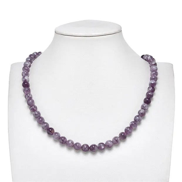 Rang de collier boules, Lépidolite (stab.), 08mm | Marco Schreier