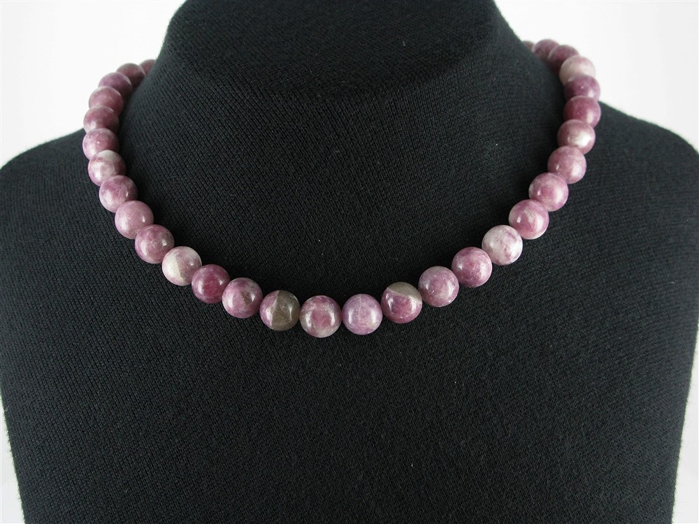 String Beads, Lepidolite (stab.), 10mm (39cm) | wholesaler gems & healing stones
