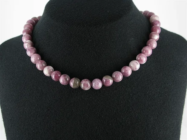 String Beads, Lepidolite (stab.), 10mm (39cm) | wholesaler gems & healing stones