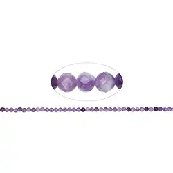 141050104920 String Beads, Lepidolite (stab.), 04mm, faceted (39cm) | Marco Schreier