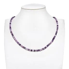 Rang de colliers, Lépidolite (stab.), 04mm, facetté | Marco Schreier