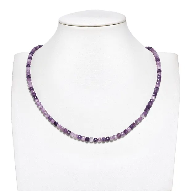 Strang Würfel, Lepidolith (stab.), 04mm, facettiert | Marco Schreier