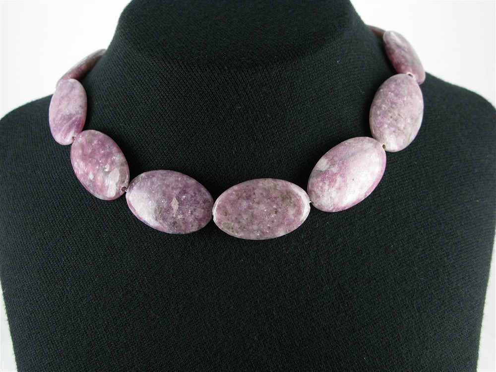 Rang de collier, Lépidolite (stab.), 35 x 22mm | Marco Schreier