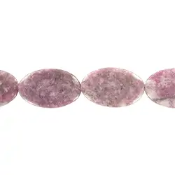 141050302220 Strang Linse, Lepidolith (stab.), 35 x 22mm | Edelsteine, Heilsteine & Schmuck