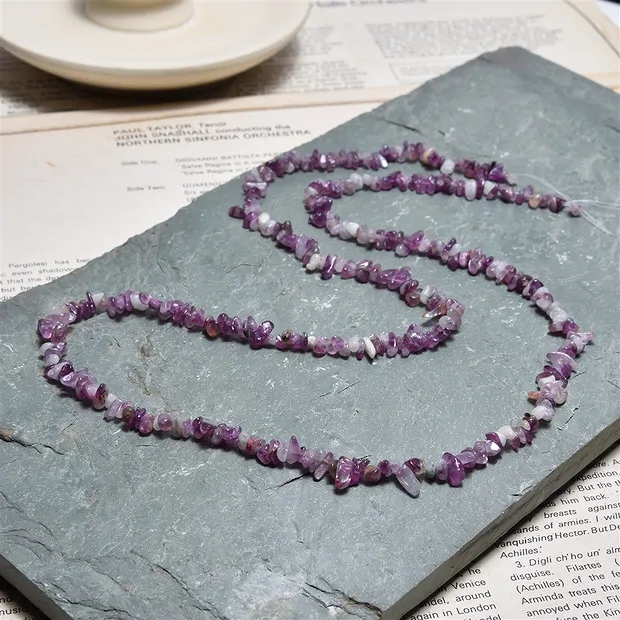 scheggia di filo, Lepidolite (stab.), 03 - 05mm, 80cm | Marco Schreier