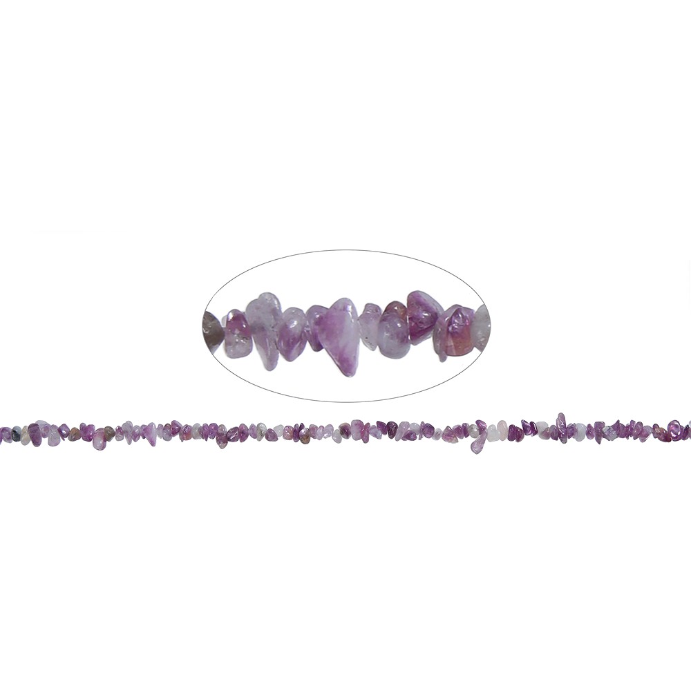 Strang Splitter, Lepidolith (stab.), 03 - 05mm, 80cm | Marco Schreier