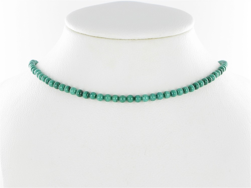 Strang Kugeln, Malachit (stab.), 04mm | Edelsteine, Heilsteine & Schmuck-Handel