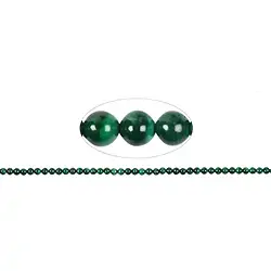 141060100320 String Beads, Malachite (stab.), 04mm | wholesale gems, healing stones & jewelry
