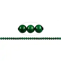 141060100520 String Beads, Malachite (stab.), 06 - 07mm | wholesaler gems & healing stones