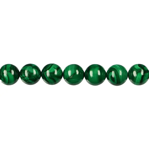 Rang de collier boules, Malachite (stab.), 10mm | Marco Schreier