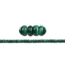 141060300220 Bottone a filo, Malachite (stab.), 03 x 06 mm | Marco Schreier