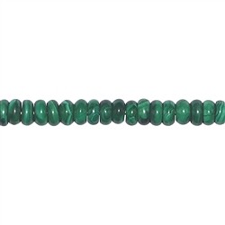141060300320 Button strand, Malachite (stab.), 03-04 x 07-08mm | Marco Schreier