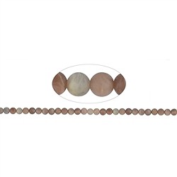 141130100510 String Beads, Moonstone (multicolored), matt, 06mm | Marco Schreier