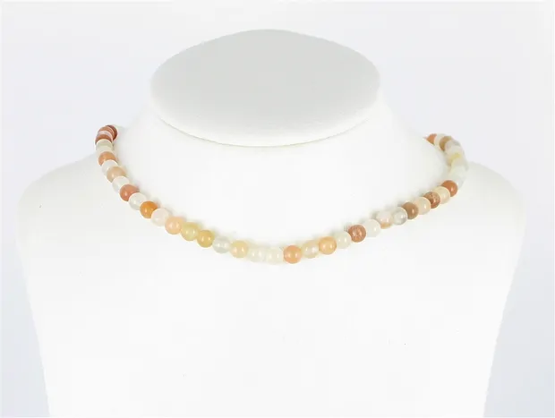 String Beads, Moonstone (multicolored), 06mm | wholesaler gems & healing stones