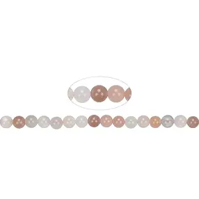 Strang Kugeln, Mondstein (bunt), 06mm | Edelsteine, Heilsteine & Schmuck-Handel