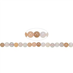 141130100521 String Beads, Moonstone (multicolored) A, 06mm | gems, healing stones &amp; jewelry