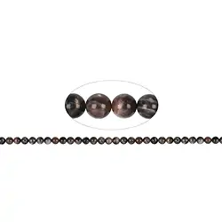 141130100524 String Beads, Moonstone (dark), 06mm (39cm) | wholesaler gems & healing stones