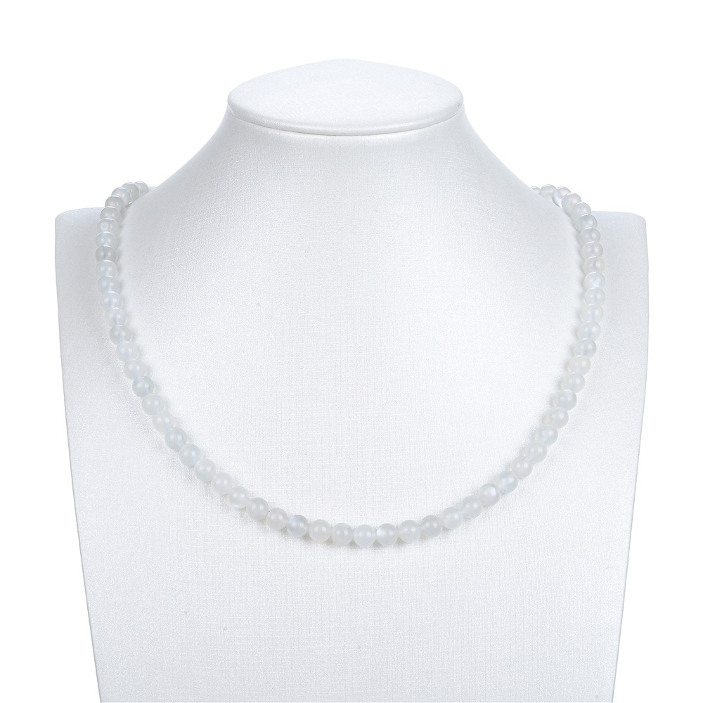 Cuentas preciosas, Piedra de luna (blanca), 06 mm | Marco Schreier