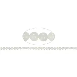 141130100526 String Beads, Moonstone (white), 06 mm | Schreier gems, healing stones & jewelry