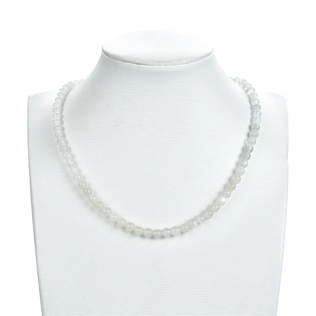 String Beads, Moonstone (white), 06 - 07mm | wholesaler gems & healing stones