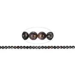 141130100724 Cuentas preciosas, Piedra de luna (oscura), 08mm (39cm) | Marco Schreier