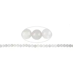 141130100726 Rang de colliers boules, Pierre de lune (blanche), 08mm (39 cm) | Marco Schreier