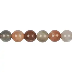 Strang Kugeln, Mondstein (bunt), 12mm | Edelsteine, Heilsteine & Schmuck-Handel