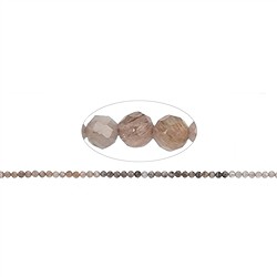 141130111228 String Beads, Moonstone (brown/colored), faceted, 03mm | Marco Schreier