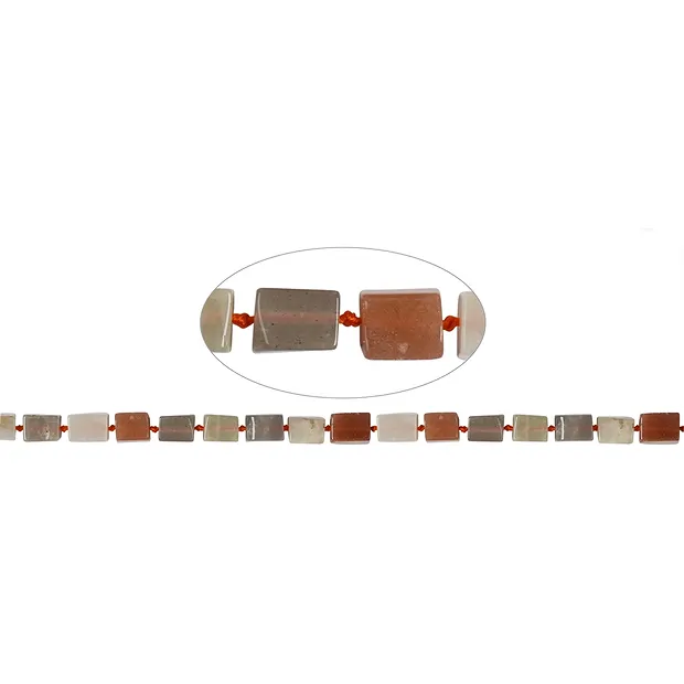 Strang Quader, Mondstein, 10-12 x 08mm | Edelsteine, Heilsteine & Schmuck-Handel