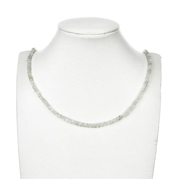 Rang de collier, pierre de lune (blanche), 04mm, facetté | Marco Schreier