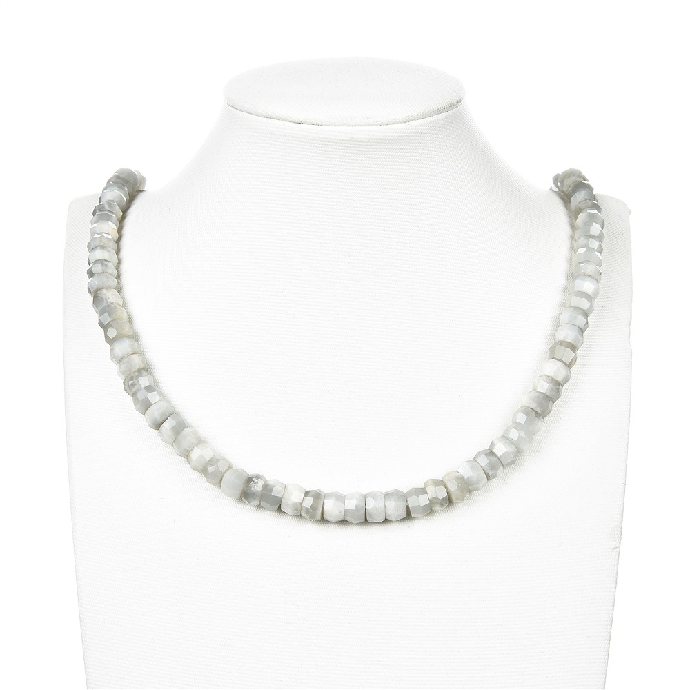 Boutons de rang, pierre de lune, facettes, 05-06 x 08-09mm | Marco Schreier