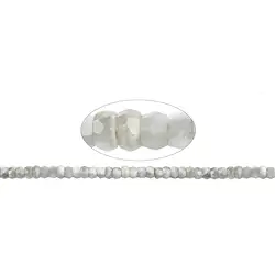141130300721 Button strand, Moonstone, faceted, 05-06 x 08-09mm | Marco Schreier