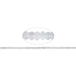 141130308421 Button strand, Moonstone (silver-grey), 03 x 05mm | Marco Schreier