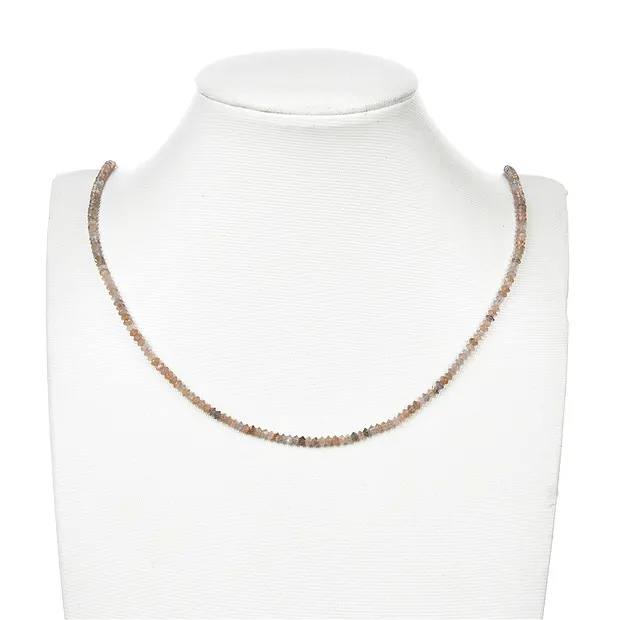 Button/disc strand, Moonstone, faceted, 02 x 03mm | Marco Schreier