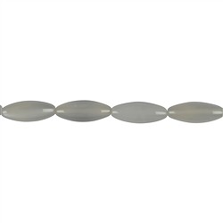 141130511721 Strand spindle, Moonstone (silver-grey) AA, 20 x 08mm | Marco Schreier