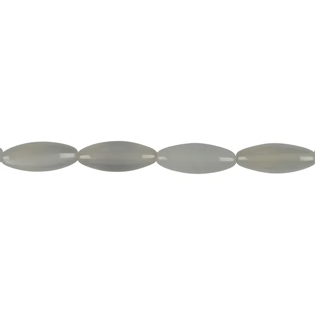 Strang Spindel, Mondstein (silbergrau) AA, 20 x 08mm | Marco Schreier
