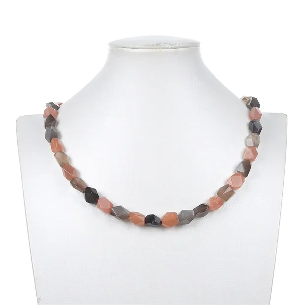 Tiras de pepitas, Piedra de luna (coloreada), facetada, 12 x 10mm | Marco Schreier