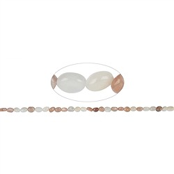 141130604220 Strand of nuggets, Moonstone (multicolored), 10-12 x 08-10mm | Marco Schreier