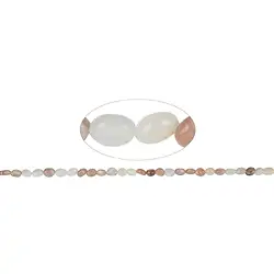 141130604220 Strand of nuggets, Moonstone (multicolored), 10-12 x 08-10mm | Marco Schreier