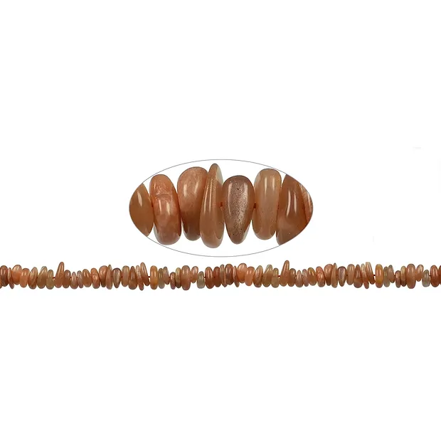 Strang Splitter, Mondstein (orange), 03-04 x 08-12mm | Marco Schreier