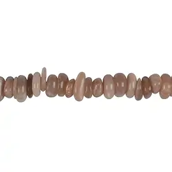 141130619423 Rangs de colliers, pierre de lune (orange), 02-05 x 07-12mm | Marco Schreier