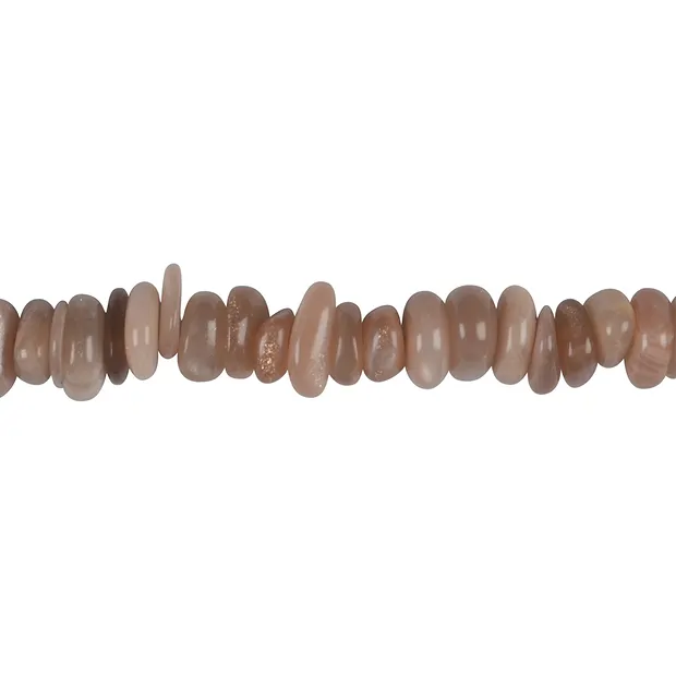 Rangs de colliers, pierre de lune (orange), 02-05 x 07-12mm | Marco Schreier