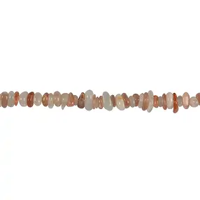 Strand of slivers, Moonstone (multicolored), 02-04 x 05-10mm (38cm) | Marco Schreier
