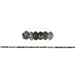 141140308420 Button strand, Moss Agate, 02-03 x 05mm | wholesaler gems & healing stones