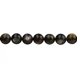 141150100920 Strang Kugeln, Muskovit-Glimmer (stab.), 10mm | Edelsteine, Heilsteine & Schmuck