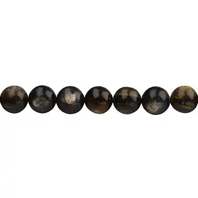 String Beads, Muscovite mica (stab.), 10mm | wholesaler gems & healing stones