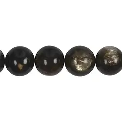 141150101220 String Beads, Muscovite mica (stab.), 16mm | wholesaler gems & healing stones