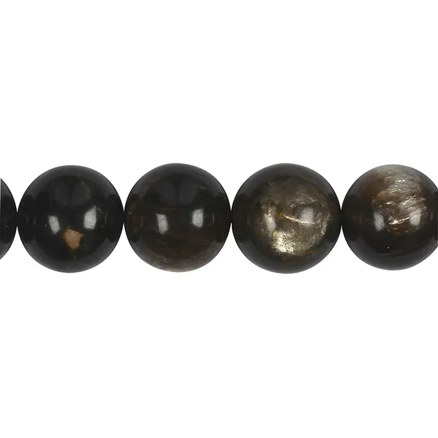 String Beads, Muscovite mica (stab.), 16mm | wholesaler gems & healing stones